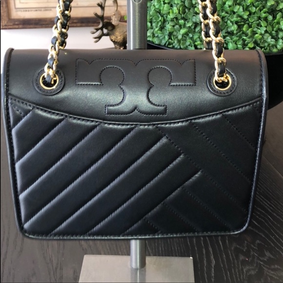 Black leather Tory Burch  shoulder bag SOLD - Picture 2 of 2